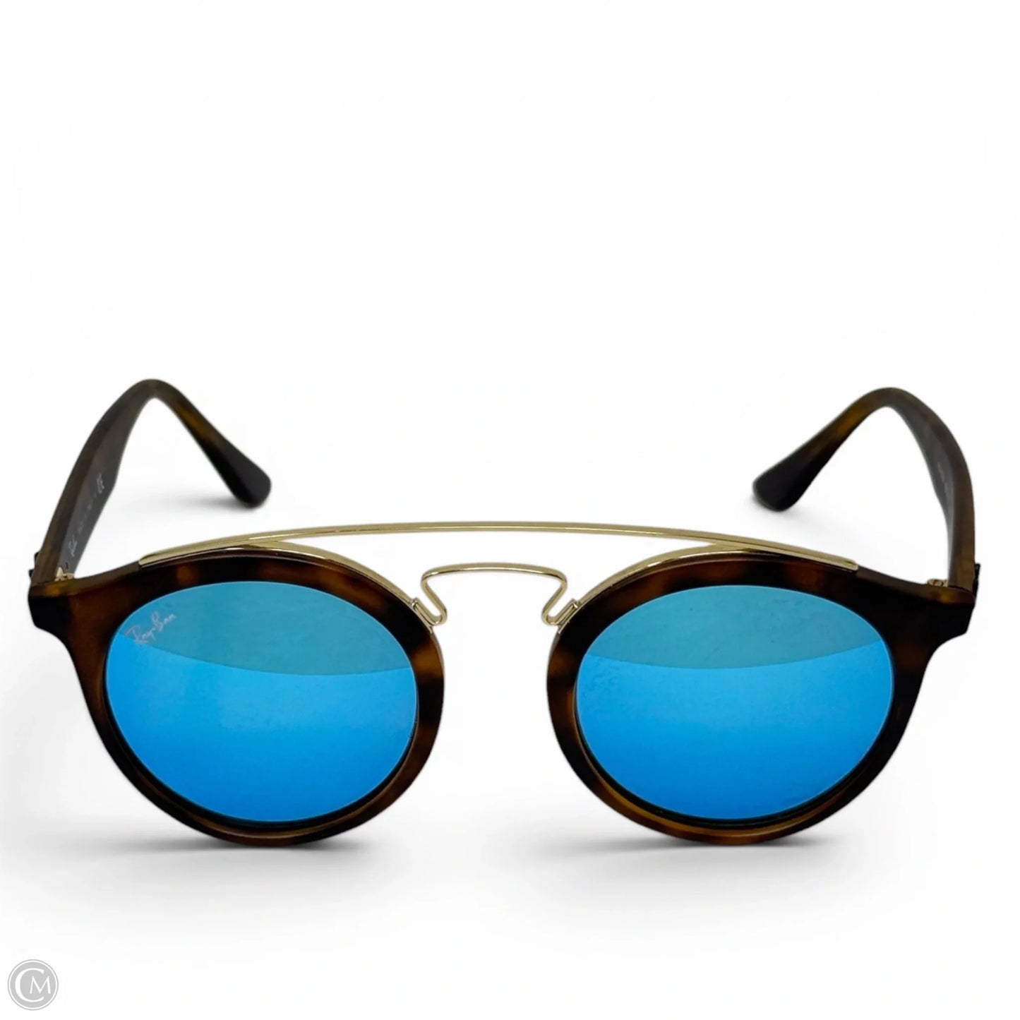 Gatsby Tortoiseshell Sunglasses Designer By Ray Ban, Size: