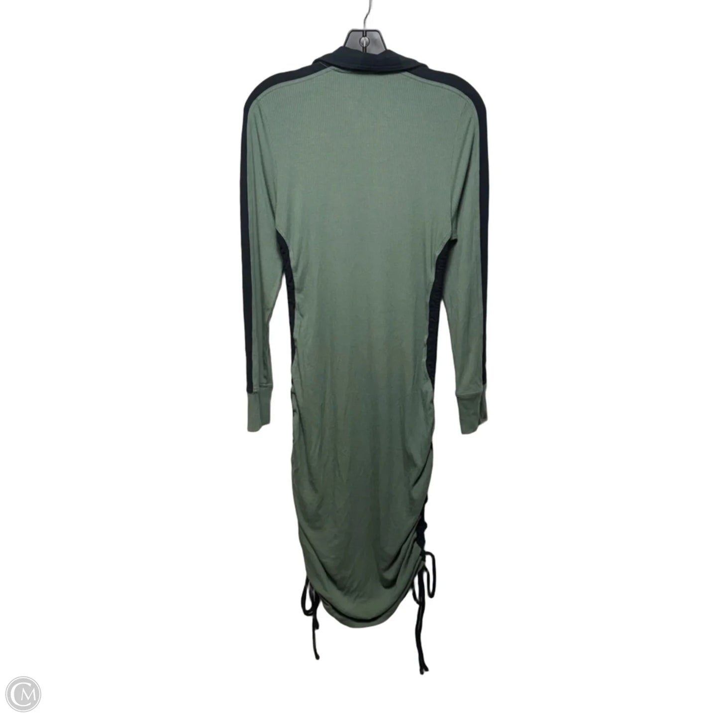 Dress Casual Midi By Daily Practices By Anthropologie In Green and Black, Size: L