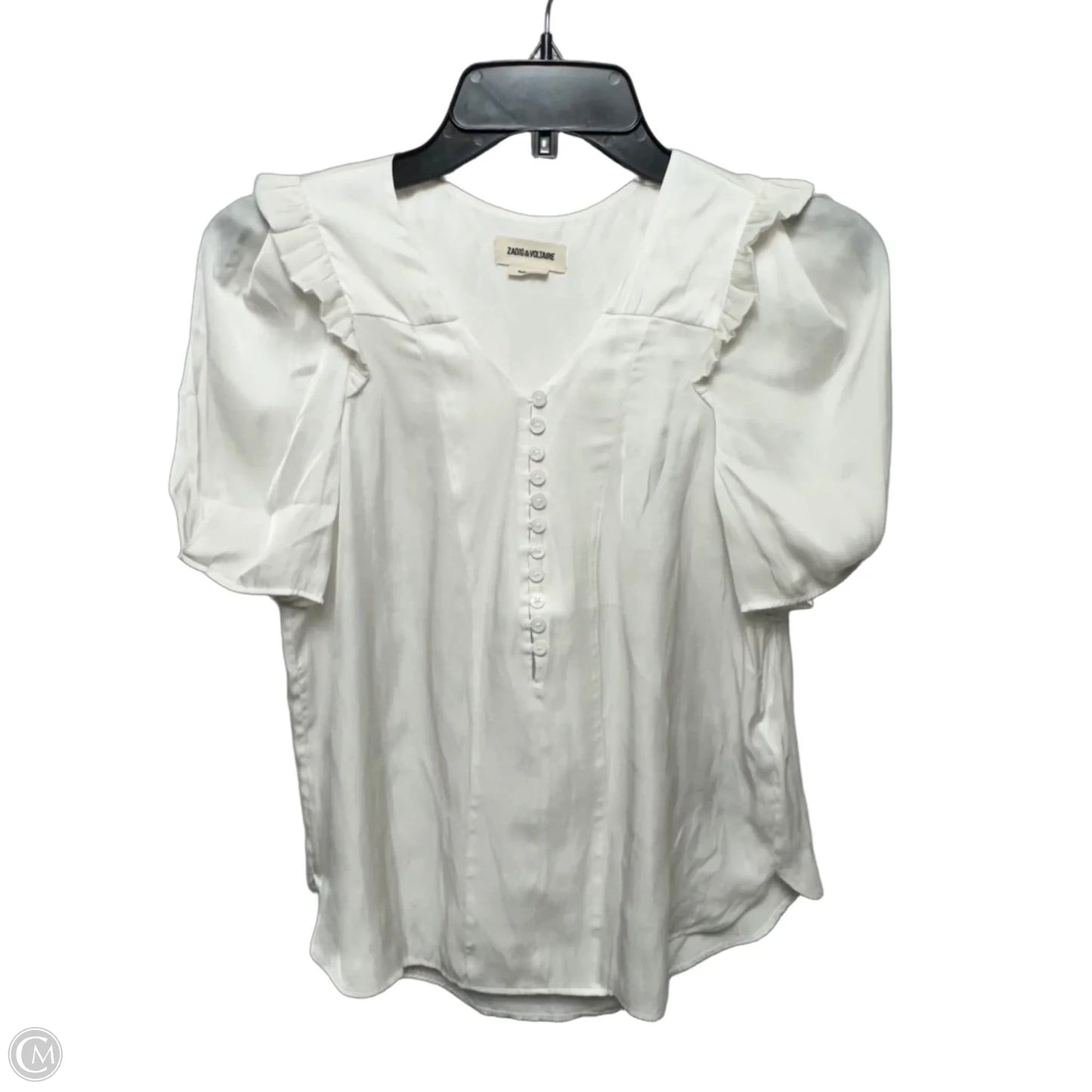 Twity Satin Top By Zadig And Voltaire In White, Size: XS