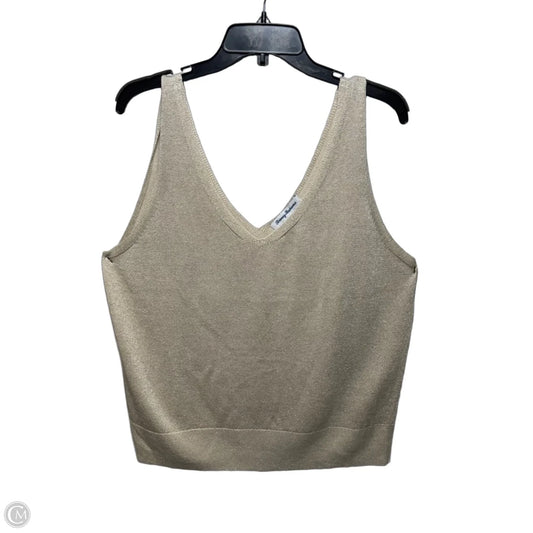 Shimmer Addison Tank By Tommy Bahama In Soft Gold, Size: Xl