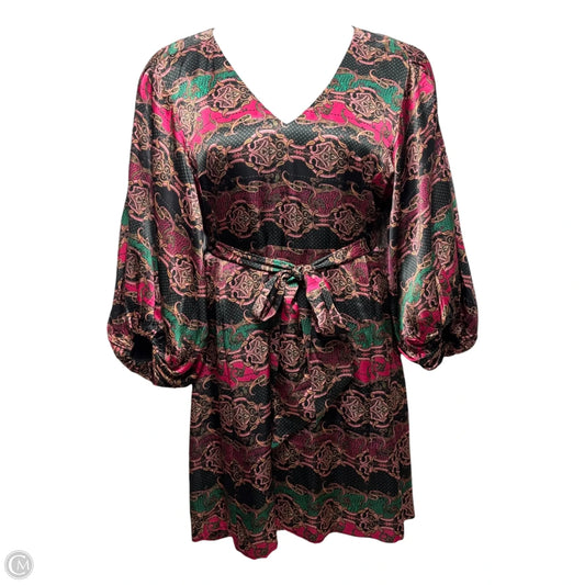 Silk Dress Casual Short By Tyler Boe In Paisley Print, Size: 12