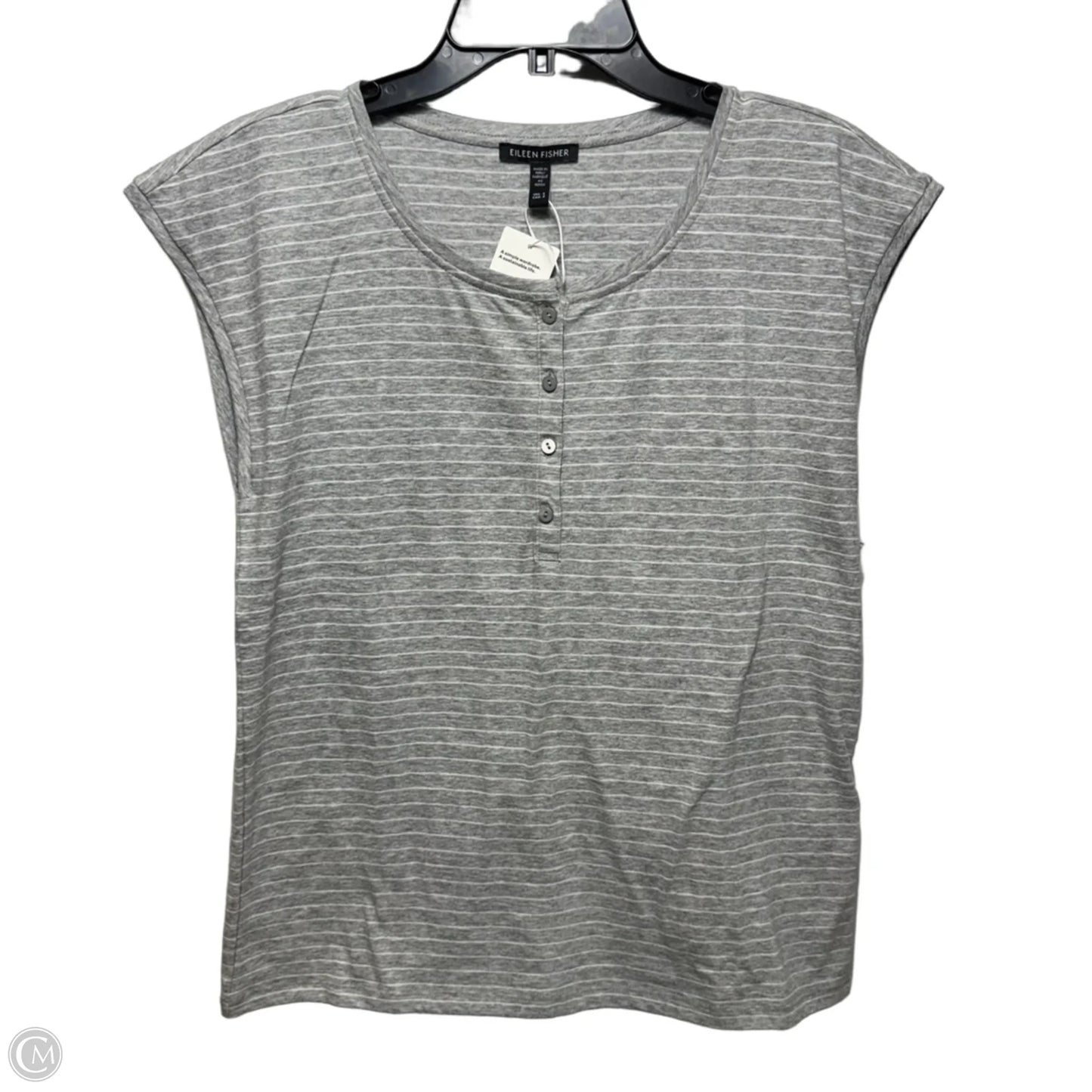 Top Sleeveless By Eileen Fisher In Striped Pattern, Size: S