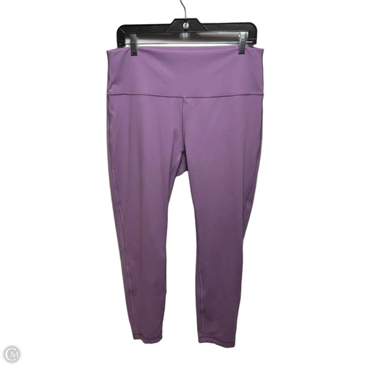 Athletic Leggings By Lululemon In Purple, Size: 14