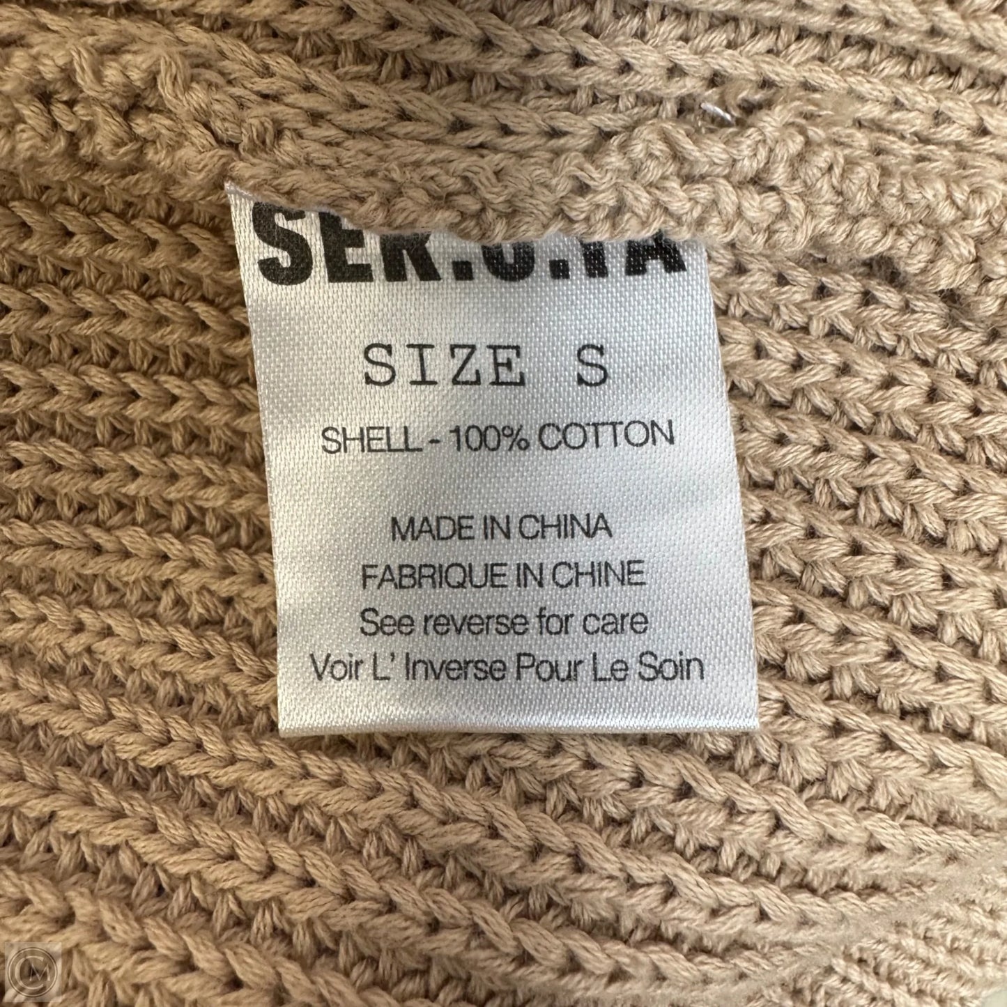Devin Distressed Sweater By Ser.O.Ya In Tan, Size: S