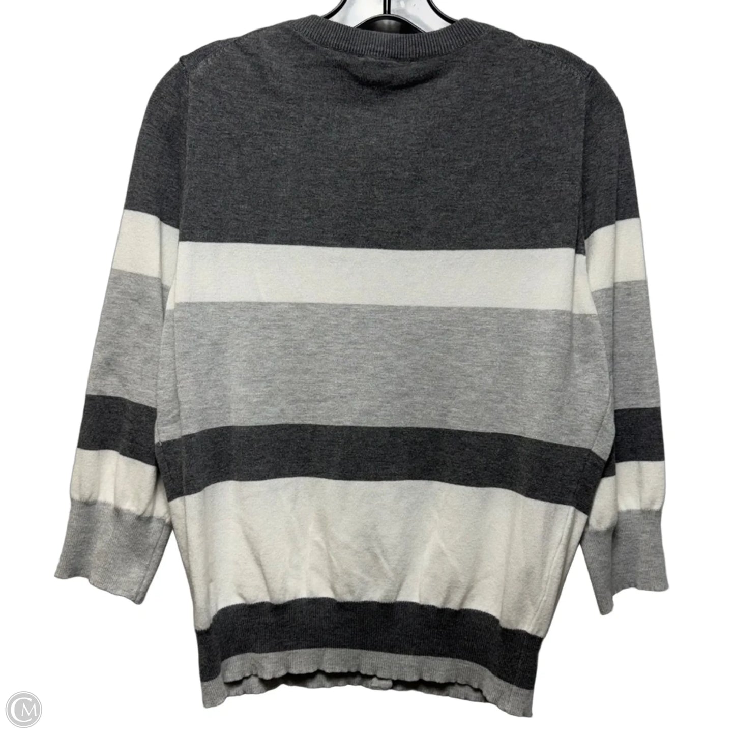 Sweater Cardigan By Cyrus In Striped Pattern, Size: L