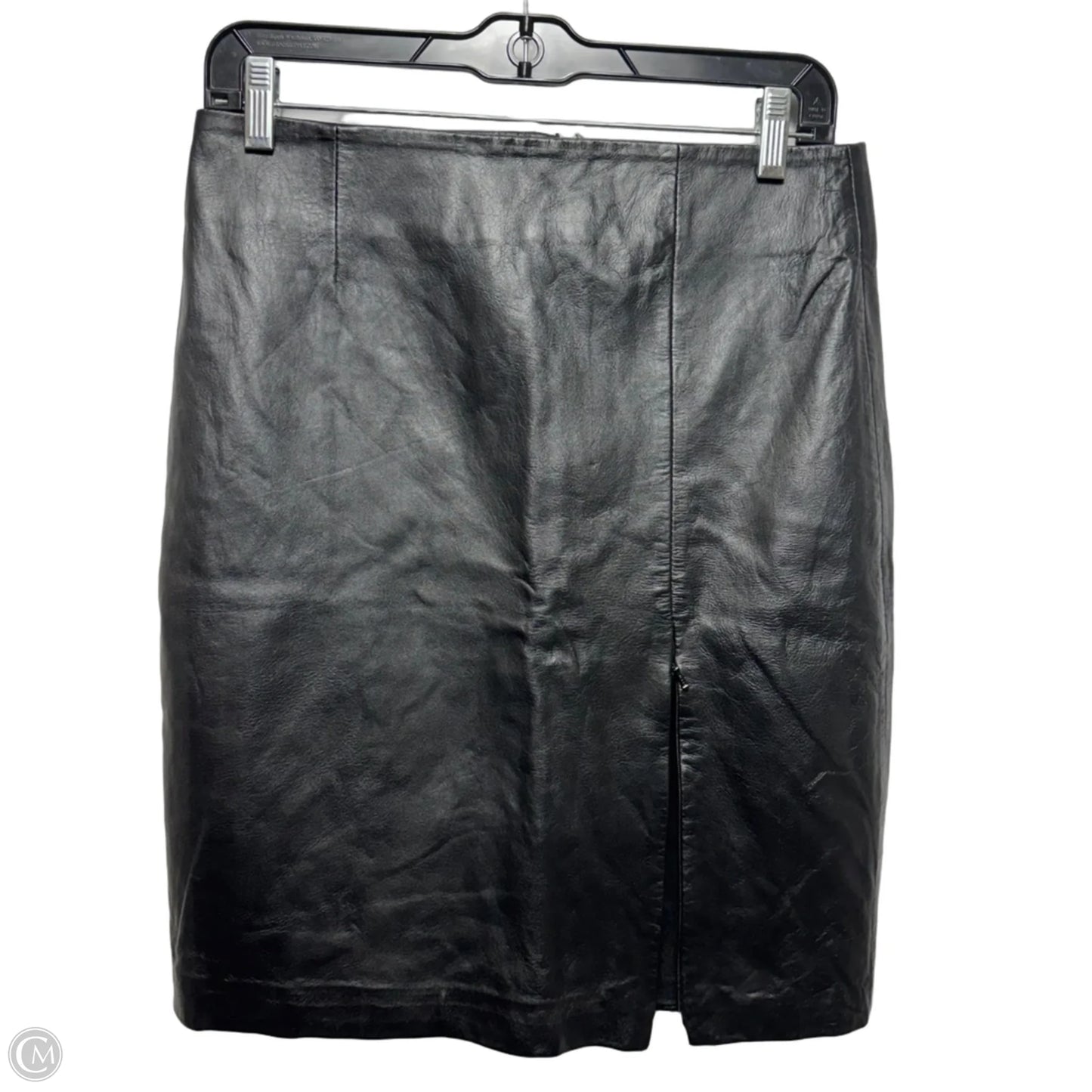 Skirt Midi By Wilsons Leather In Black, Size: 6