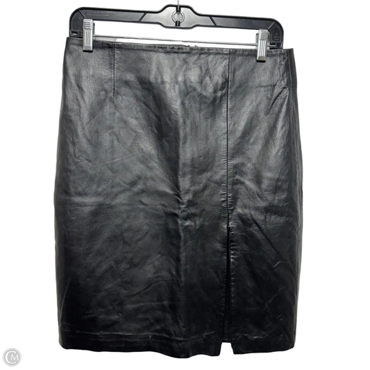 Skirt Midi By Wilsons Leather In Black, Size: 6