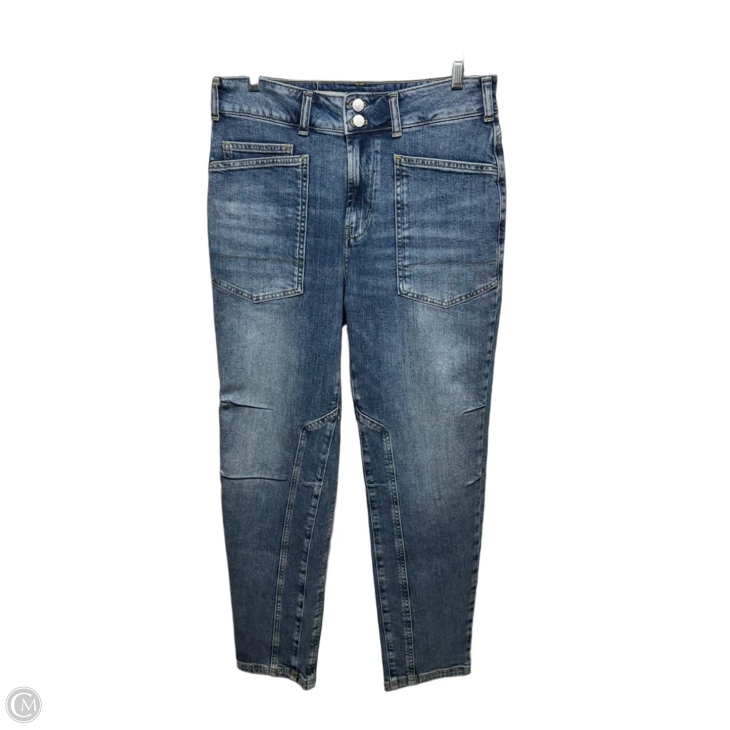 The Wanderer Mid-Rise Relaxed Jeans By Pilcro In Blue Denim, Size: 6/28