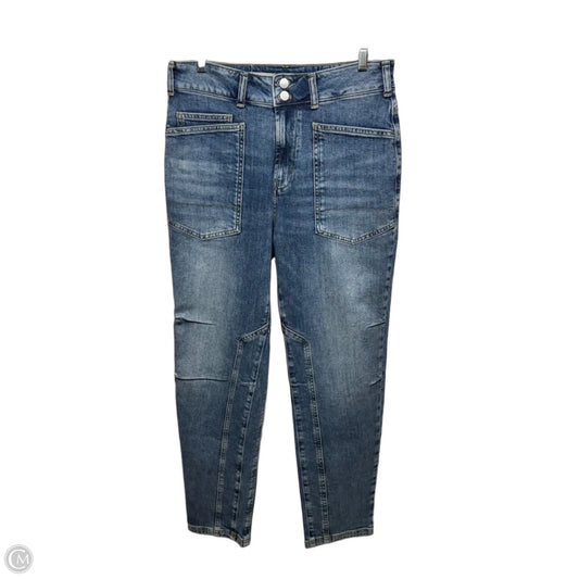 The Wanderer Mid-Rise Relaxed Jeans By Pilcro In Blue Denim, Size: 6/28