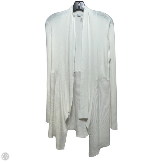 Sweater Cardigan By Autumn Cashmere In White, Size: L