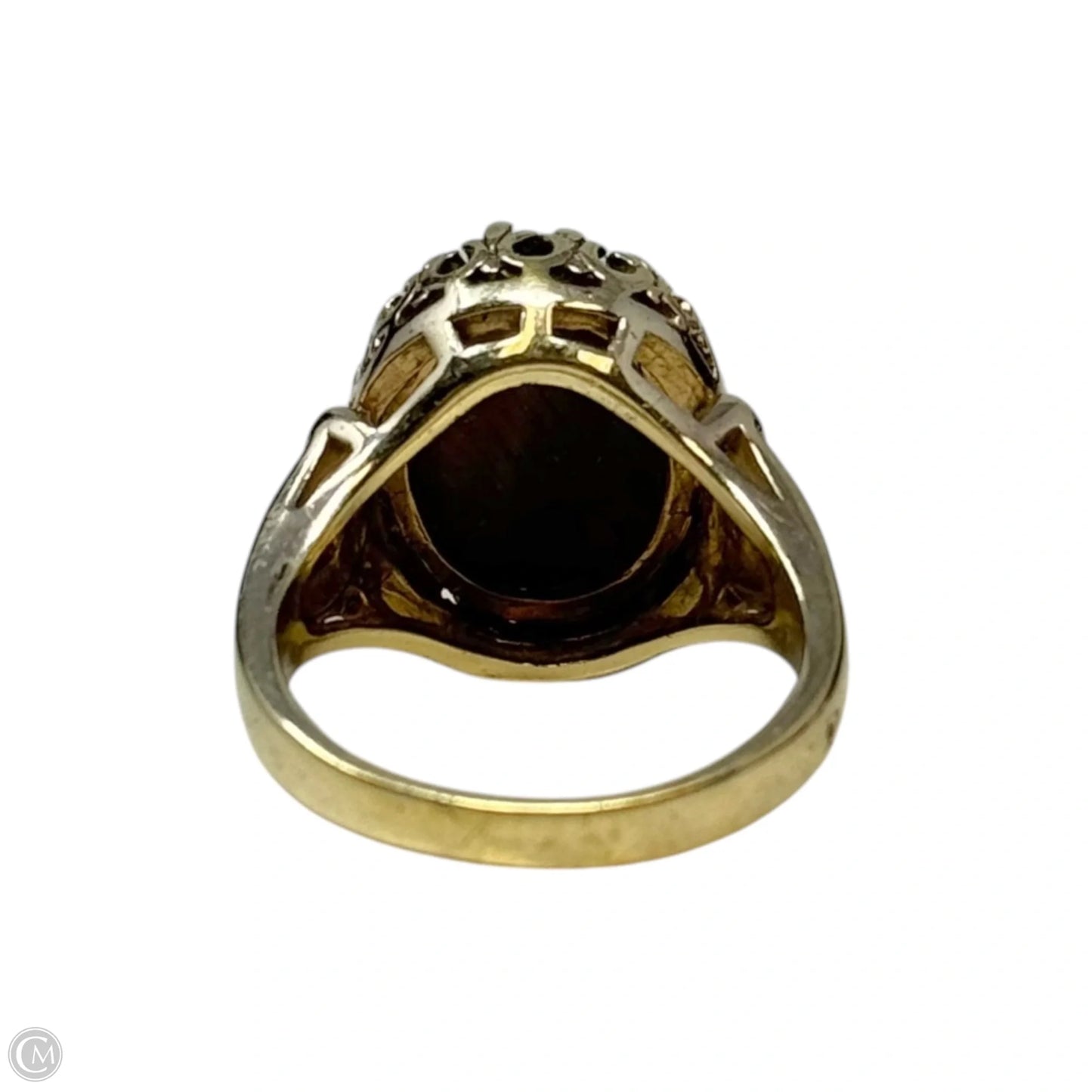Tigers Eye Ring Statement By Seta, Size: 8