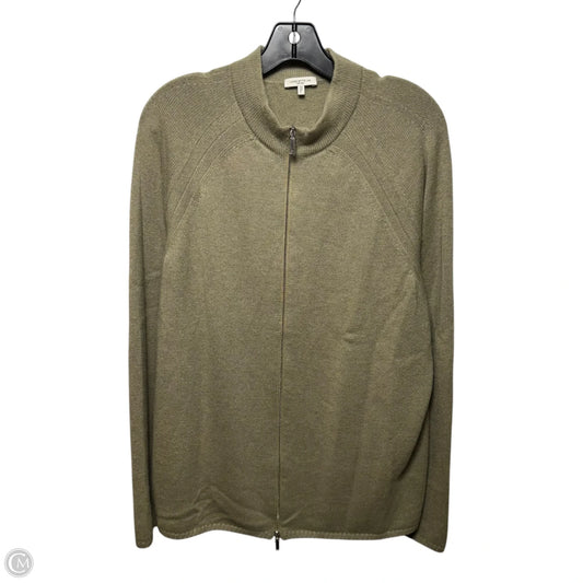 Sweater Cashmere Designer By Lafayette 148 In Green, Size: Xl