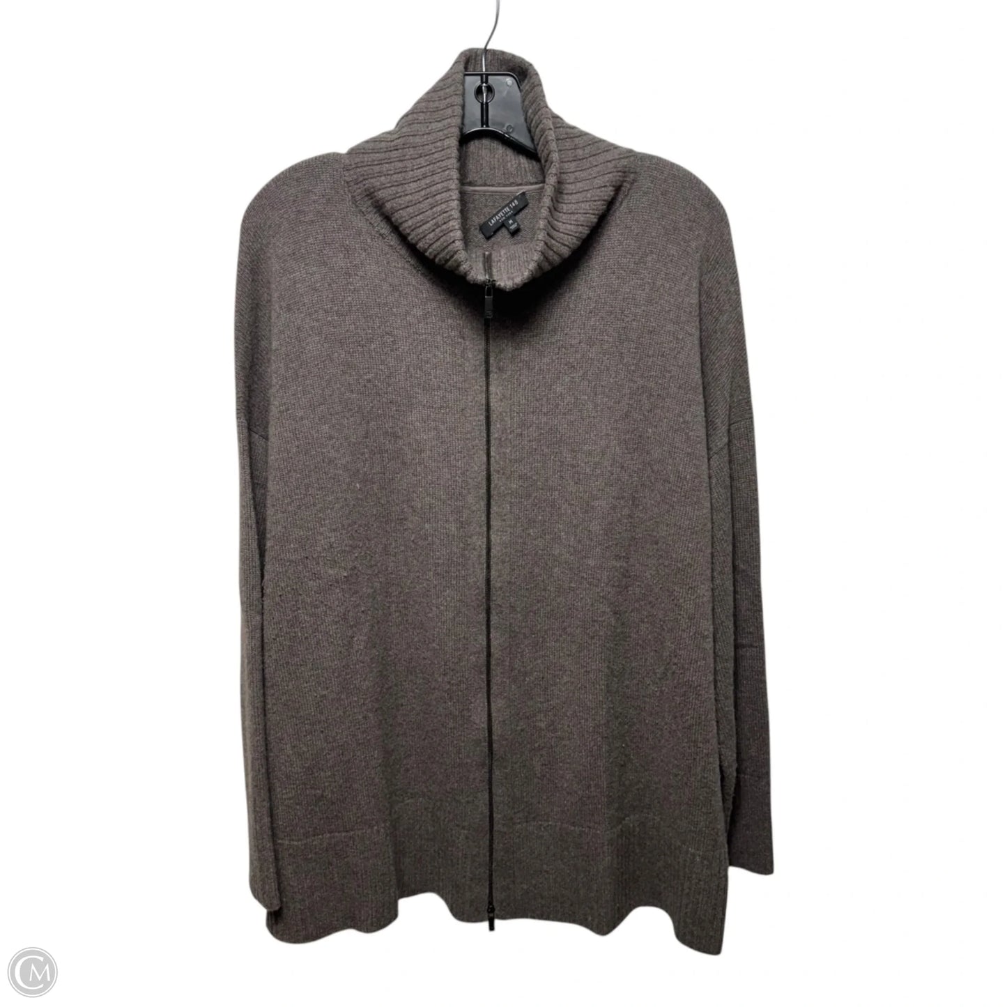 Sweater Cashmere Designer By Lafayette 148 In Brown, Size: M