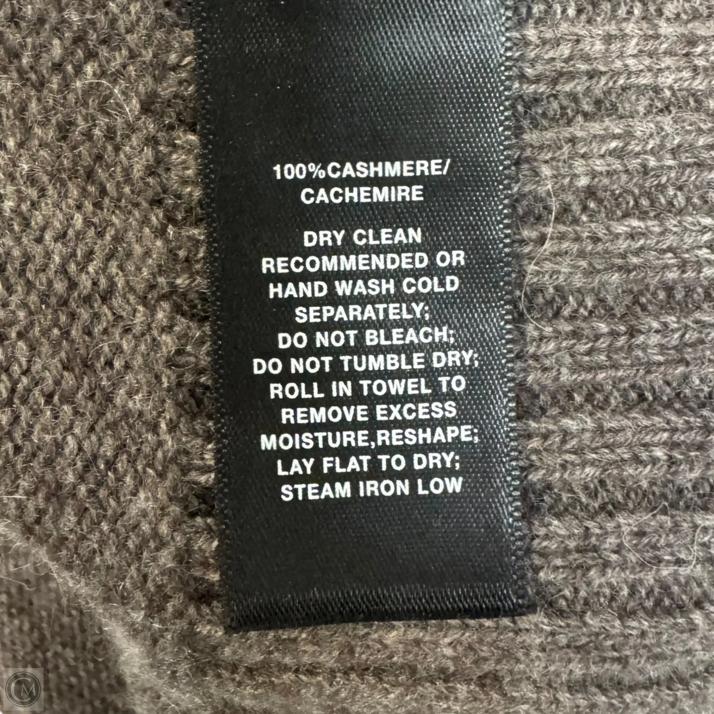 Sweater Cashmere Designer By Lafayette 148 In Brown, Size: M