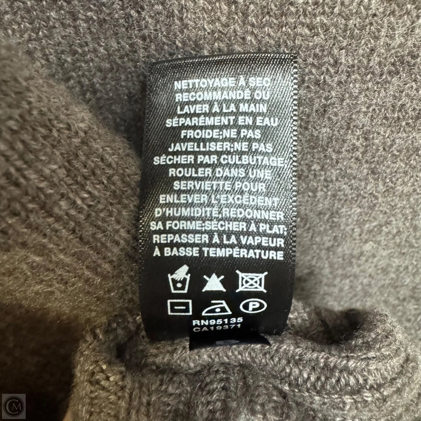 Sweater Cashmere Designer By Lafayette 148 In Brown, Size: M
