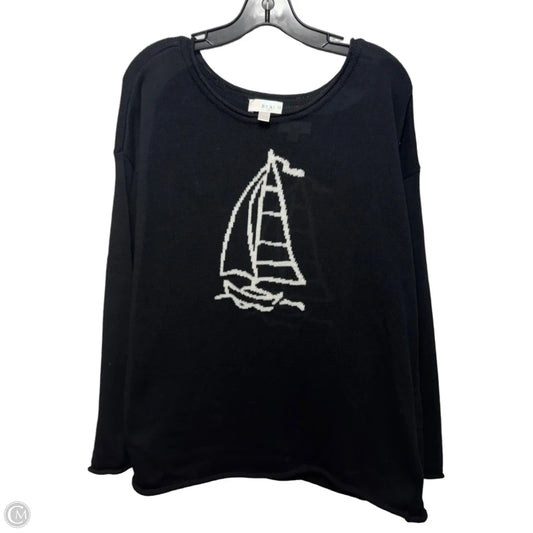 Sailboat Sweater By Belle By Kim Gravel In Black & White, Size: L