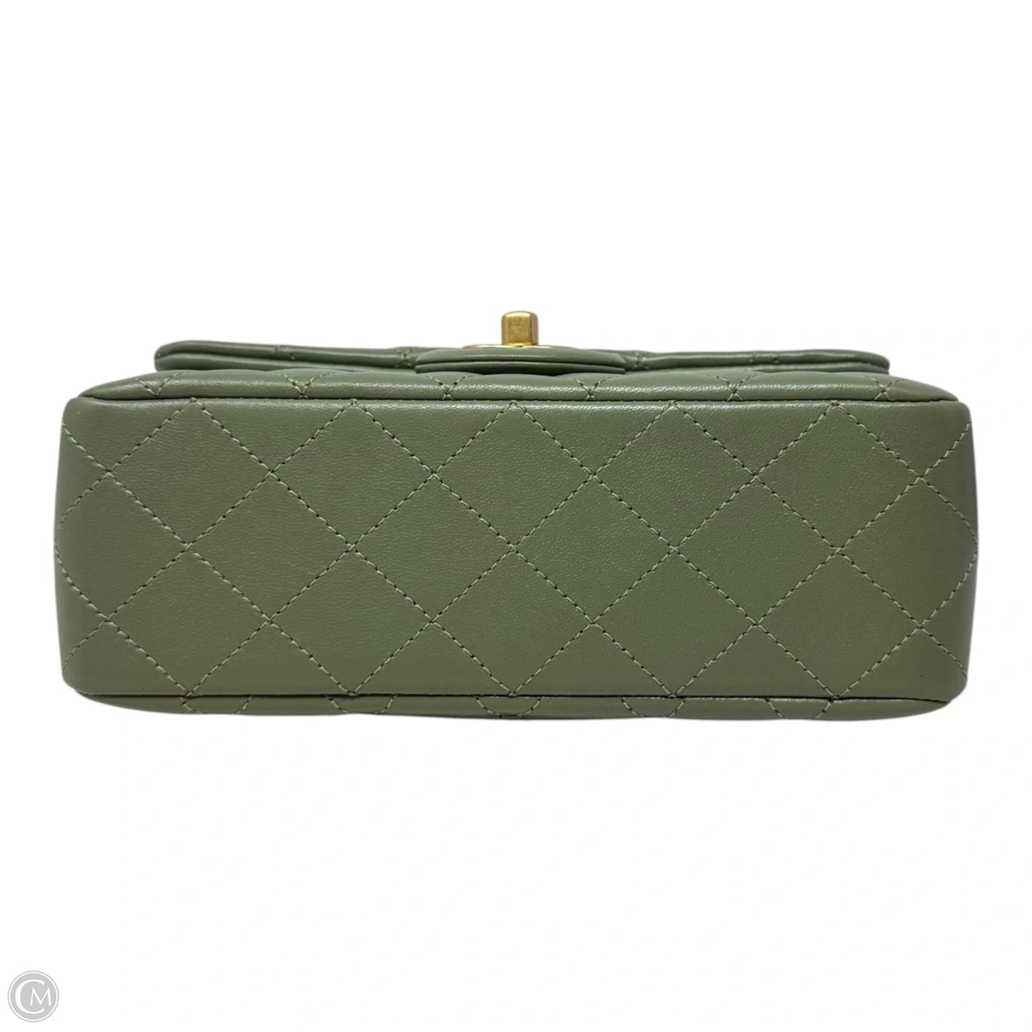 Quilted Lambskin Pearl Crush Mini Flap Handbag Luxury Designer By Chanel, Size: Small