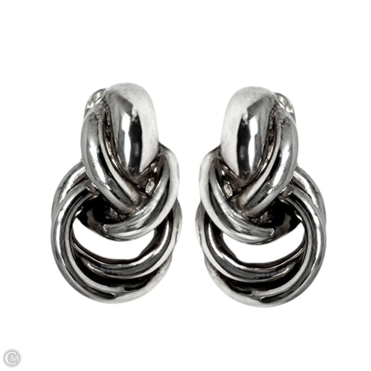 Israel Electroform Sterling Silver Knot Earrings By E & L
