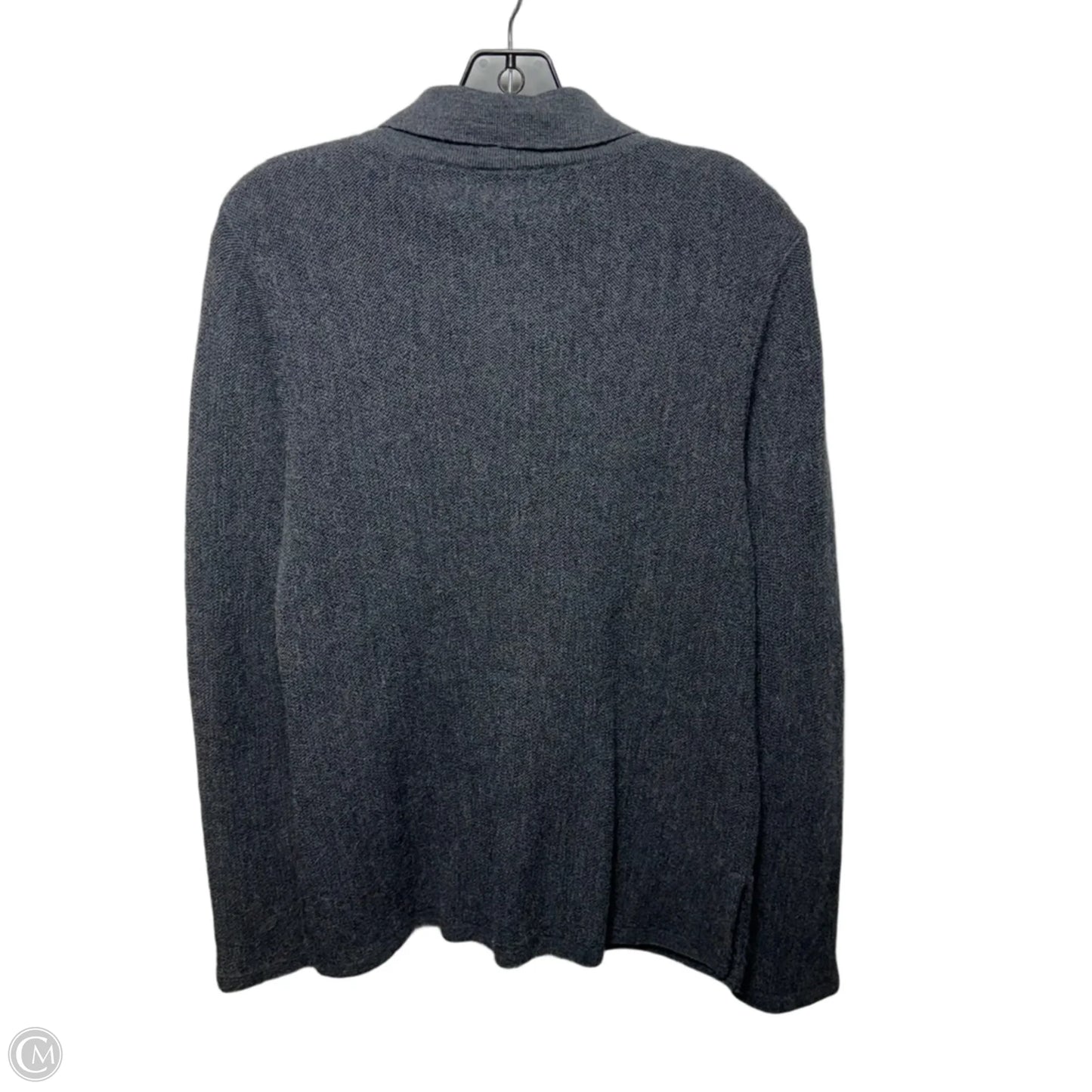 Alpaca Sweater Cardigan By Peruvian Connection In Grey, Size: M