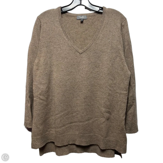 Cashmere Sweater Designer By Neiman Marcus In Taupe, Size: Xl