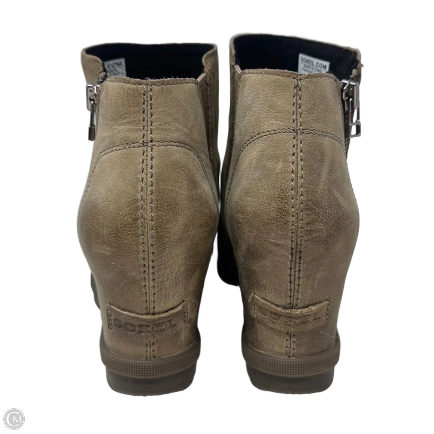Joan Of Arctic Wedge Boots Ankle By Sorel In Tan, Size: 9.5