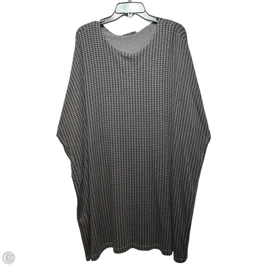 Tunic 3/4 Sleeve By Bryn Walker In Black & Grey, Size: L
