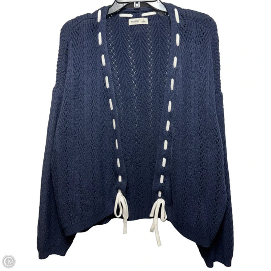 Sweater Cardigan By Hollister In Navy, Size: M