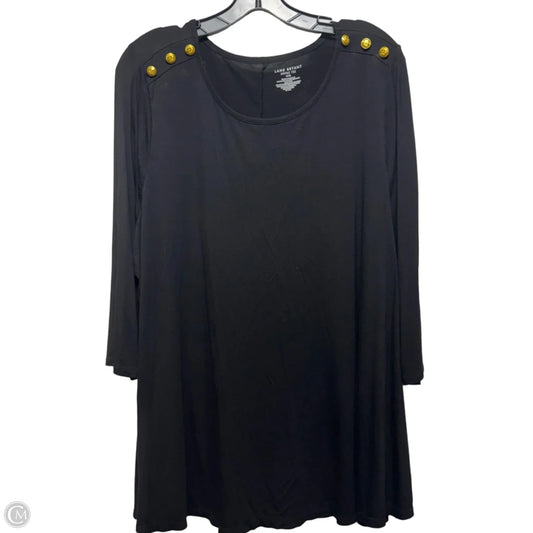 Top 3/4 Sleeve By Lane Bryant In Beige, Size: 1x