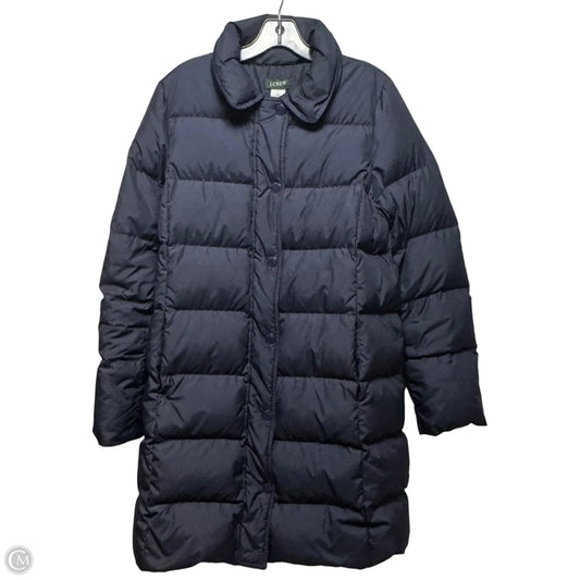 Jacket Puffer & Quilted By J. Crew In Navy, Size: M
