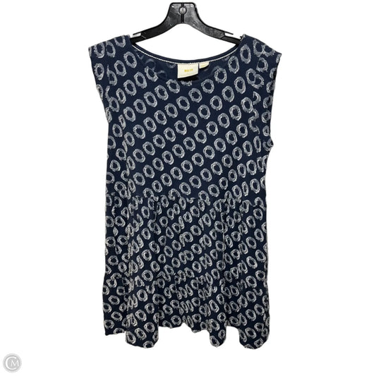 Dress Casual Short By Maeve In Blue & White, Size: M