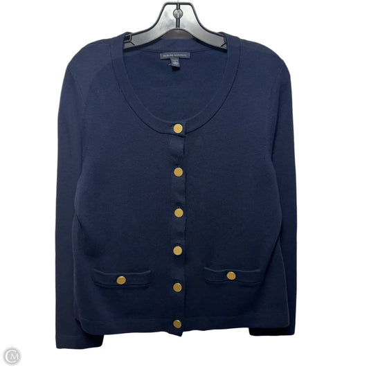 Sweater Cardigan By Banana Republic In Navy, Size: Lp