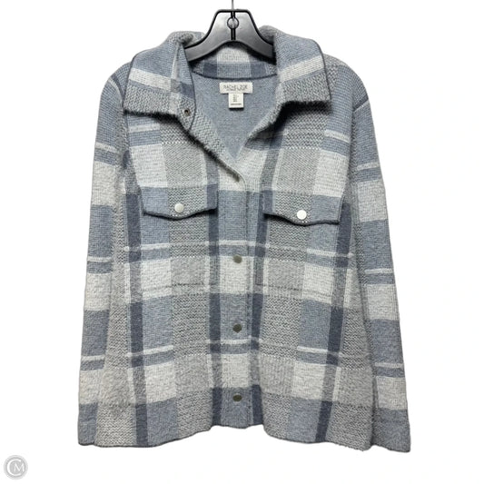 Jacket Shirt By Rachel Zoe In Plaid Pattern, Size: L