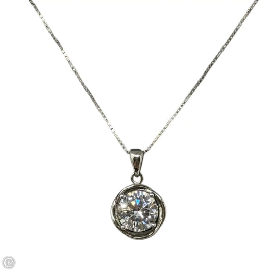 Sterling Silver & CZ Pendant Necklace