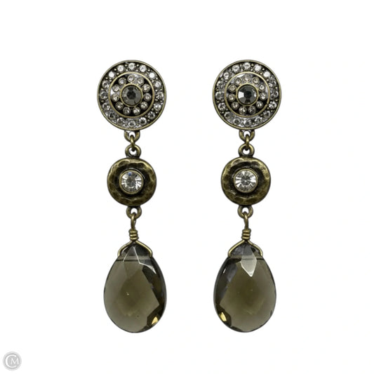 Bronze & Green Tone  Drop Earrings By Chico’s