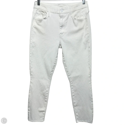 The looker Crop Jeans Designer By Mother In Glass Slipper, Size: 6