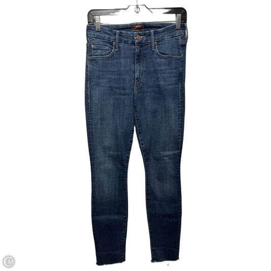 Looker Ankle Fray Jeans Designer By Mother In Blue Denim, Size: 2/26