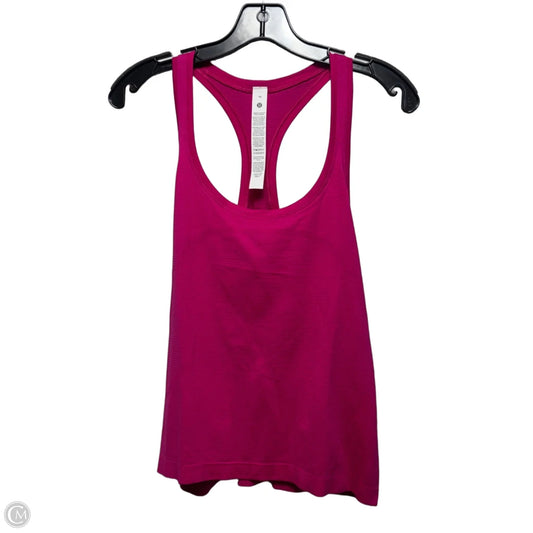 Athletic Tank Top By Lululemon In Pink, Size: 10