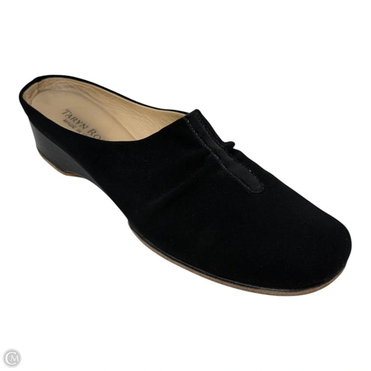 Kenzie Wedge Shoes By Taryn Rose Shoes In Black, Size: 38