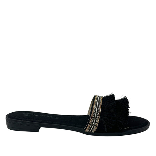 Fringe Sandals By London Pretty You  Size: 7