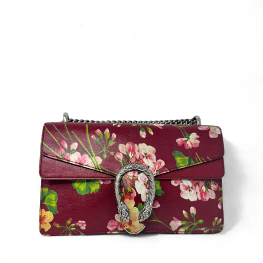 Dionysus Cerise Blooms Shoulder Bag in Romantic Cherry Multicolor Luxury Designer Gucci, Size Medium