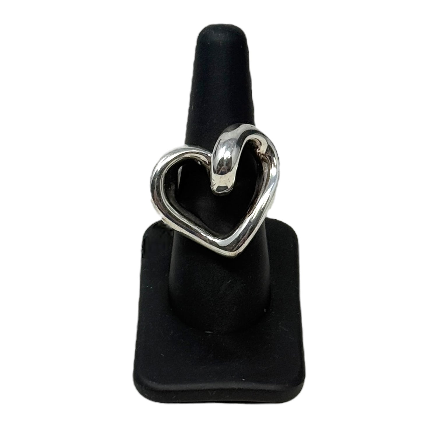 Sterling Silver 925 Electroform Heart Statement Ring By Indigo Falls, Size: 8