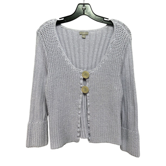 Sweater Cardigan By J Jill In Lavender, Size: L