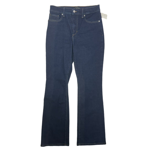 Jeans Flared By Banana Republic In Blue Denim, Size: 4