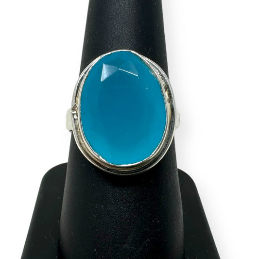 Ring Sterling Silver And Blue Quartz By Clothes Mentor  Size: 8
