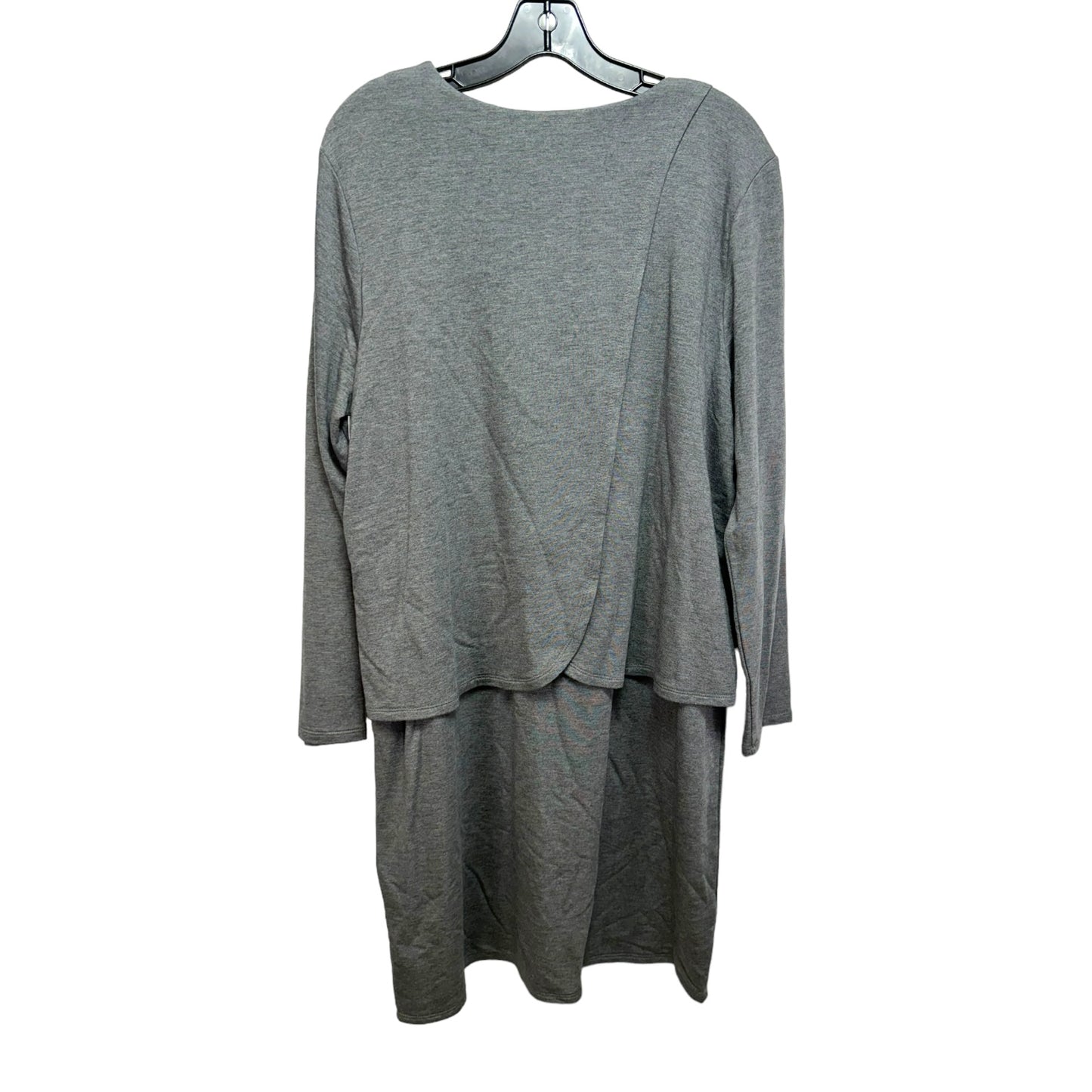 Dress Casual Midi By Pure Jill In Grey, Size: L