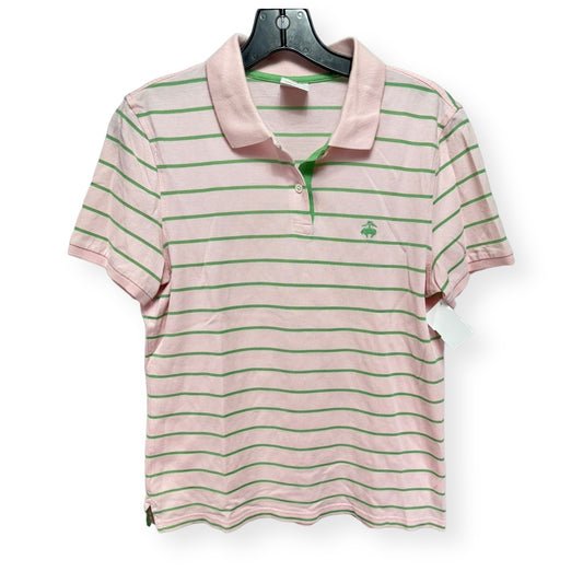 Pink Top Short Sleeve Brooks Brothers, Size M