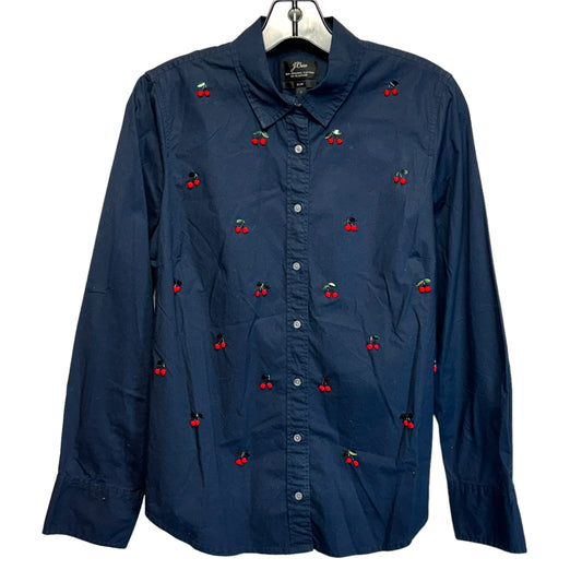 Perfect Shirt with Embellished Cherries By J. Crew  Size: 8