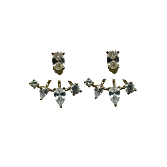 2-Sided Stud Earrings By Unknown Brand