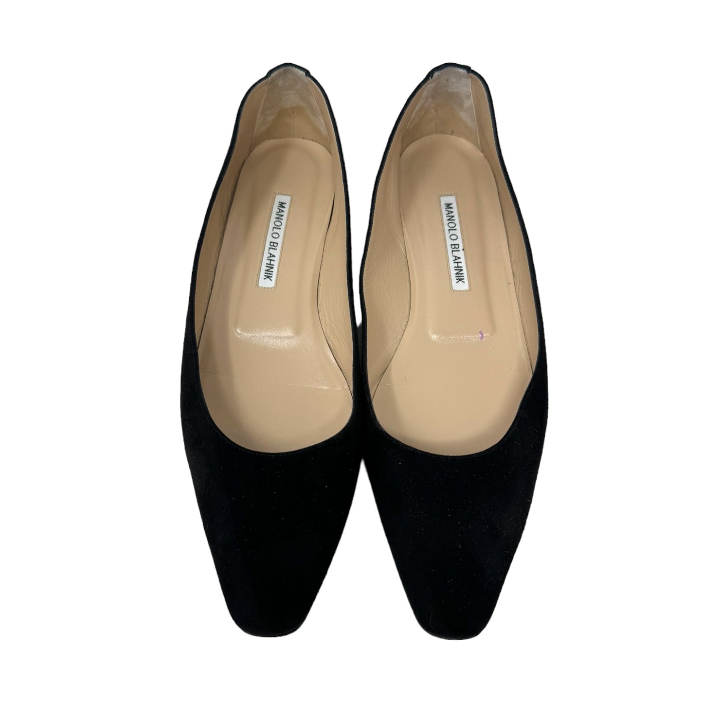 Gelista Suede Ballet Flats Luxury Designer By Manolo Blahnik  Size: 9.5