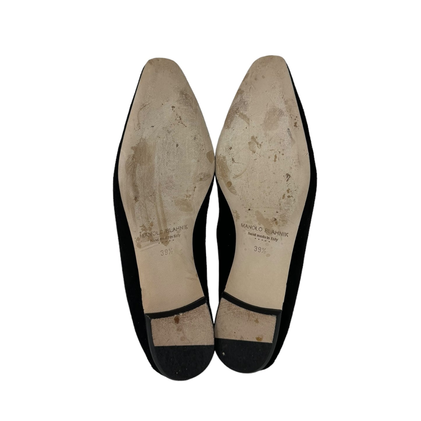 Gelista Suede Ballet Flats Luxury Designer By Manolo Blahnik  Size: 9.5